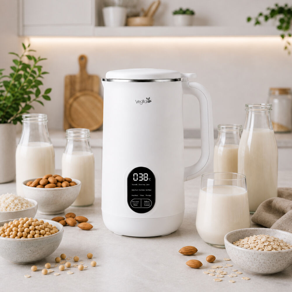Vegital Silky a konyhapulton, üveg növényi italok, mandula, zab és szója mellett